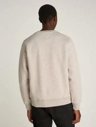TOMMY HILFIGER HILFIGER STACK SWEATSHIRT beige/heatherot pebble