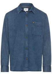 Langarmhemd im Overshirt-Look Kentkragen