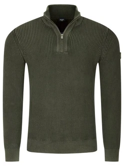 Joop Jeans Strickpullover HENRIO Dunkelgrün