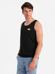 OMBRE Tanktop mit Print Schwarz/Grau/Rot