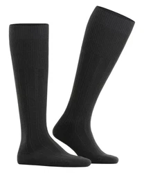 FALKE Kniestrümpfe Lhasa Rib (1-Paar) Schwarz
