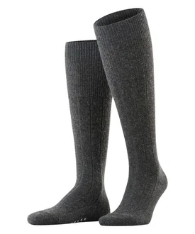 FALKE Kniestrümpfe Lhasa Rib (1-Paar) Dunkelgrau/Schwarz/Grau