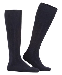 FALKE Kniestrümpfe Lhasa Rib (1-Paar) Dunkelblau/Schwarz/Blau