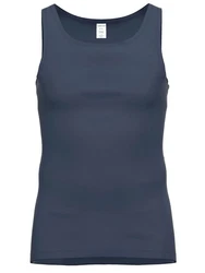 Ammann Achselhemd Unterhemd Day Classic Dunkelblau/Grau/Blau
