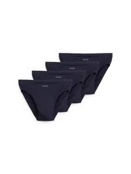 TOM TAILOR Hüftslip 4er-Pack Hellblau/Dunkelblau/Blau/Braun