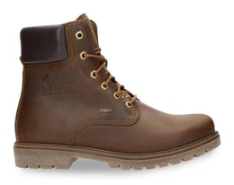 Schnrboots, Blockabsatz, Schnrstiefelette, Outdoorschuh mit Logoprgung