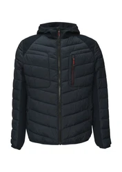 s.Oliver Steppjacke mit Kapuze und Reißverschluss navy