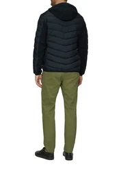 s.Oliver Steppjacke mit Kapuze und Reißverschluss navy