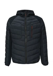 s.Oliver Steppjacke mit Kapuze und Reißverschluss navy