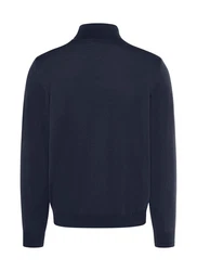 MAERZ Muenchen Strickpullover Rollkragen Dunkelblau/Blau