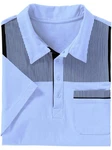Sieh an! T-Shirt Poloshirt Grau/Hellblau/Blau