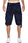 Geographical Norway Cargoshorts Herren kurze Hose bapanoramique Navy