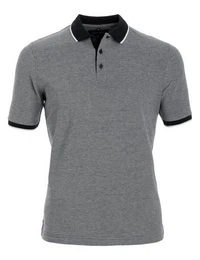 Poloshirt Poloshirt - Casual Fit - Polokragen - Einfarbig - Anthrazit (1-tlg)