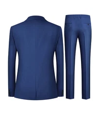 Allthemen Anzug Businessanzug Slim Fit Herren Dunkelblau/Blau/Hellblau