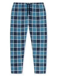 Schiesser Pyjama Selected Premium Warming Dunkelblau/Blau