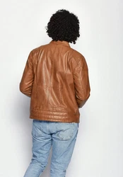 Maze Bikerjacke Flint Braun