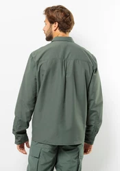 Jack Wolfskin Langarmhemd BARRIER LS SHIRT Dunkelgrün/Grün