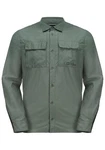 Jack Wolfskin Langarmhemd BARRIER LS SHIRT Dunkelgrün/Grün