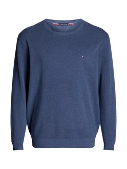 Tommy Hilfiger Big & Tall Pullover ESSENTIAL Dunkelblau/Hellblau/Blau