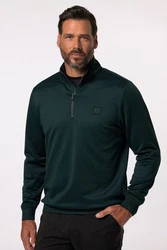 JP1880 Sweatshirt Sweat-Troyer QuickDry Dunkelgrün/Grün