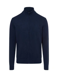 Andrew James Strickjacke Dunkelblau/Blau/Hellblau