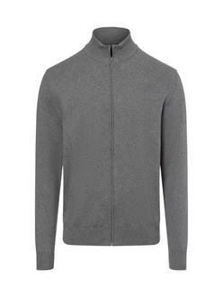 Andrew James Strickjacke Dunkelgrau/Hellgrau/Grau