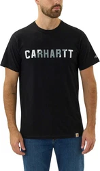 Carhartt Force Flex Block Logo T-Shirt carbon heather