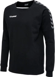 hummel Rundhalspullover Authentic Training Sweatshirt F5001 Schwarz/Orange