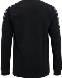 hummel Rundhalspullover Authentic Training Sweatshirt F5001 Schwarz/Orange