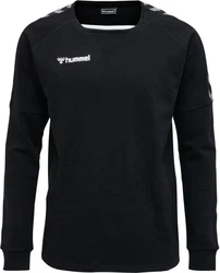 hummel Rundhalspullover Authentic Training Sweatshirt F5001 Schwarz/Orange