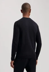 Dstrezzed Strickpullover mit Rollkragen Schwarz/Dunkelgrau