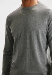 Dstrezzed Strickpullover mit Rollkragen Dunkelgrau/Grau/Hellgrau