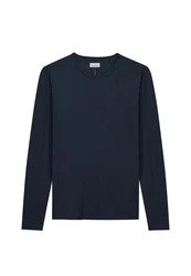 Dstrezzed Strickpullover mit Rollkragen Dunkelblau/Blau