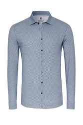 DESOTO Langarmhemd Raglanschnitt Dunkelblau/Hellblau/Blau