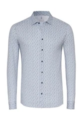 DESOTO Langarmhemd Raglanschnitt Dunkelblau/Hellblau/Blau