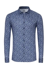 DESOTO Langarmhemd Raglanschnitt Dunkelblau/Blau