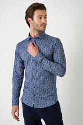 DESOTO Langarmhemd Raglanschnitt Dunkelblau/Blau