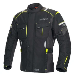 Bse Motorradjacke Bse Breno Pro wasserdichte Motorradjacke schwarz/neongelb