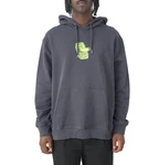 Cleptomanicx Kapuzensweatshirt Boxy Hooded Sardinade Hellgrau/Lila/Dunkelgrau/Dunkelblau/Grau