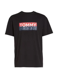 Tommy Jeans T-Shirt TJM REG RWB TOMMY ENTRY TEE Schwarz/Grün