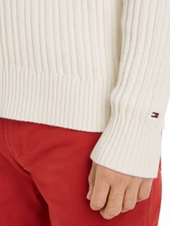 Tommy Hilfiger Rundhalspullover Global Stripe Chunky Rib C NK Color Block