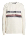 Tommy Hilfiger Rundhalspullover Global Stripe Chunky Rib C NK Color Block