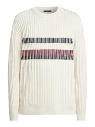 Tommy Hilfiger Rundhalspullover Global Stripe Chunky Rib C NK Color Block