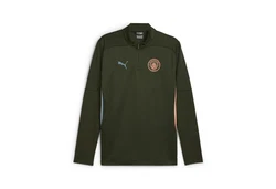 PUMA T-Shirt Manchester City Trainingsoberteil Dunkelgrün/Grün