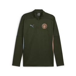 PUMA T-Shirt Manchester City Trainingsoberteil Dunkelgrün/Grün