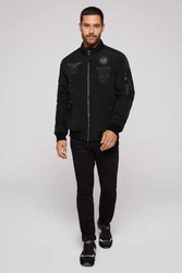 CAMP DAVID Jacke (1-St) Dunkelgrau/Schwarz/Grau
