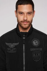 CAMP DAVID Jacke (1-St) Dunkelgrau/Schwarz/Grau