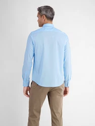 LERROS Langarmhemd Basic Poplinhemd Hellblau