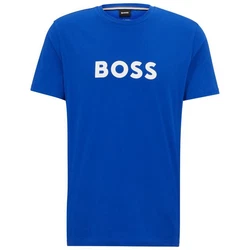 BOSS T-Shirt RN Rundhals Kurzarm Blau/Gold/Dunkelblau/Braun