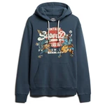 Superdry Herren Hoodie Tokyo VI Graphic Hoodie Dunkelblau